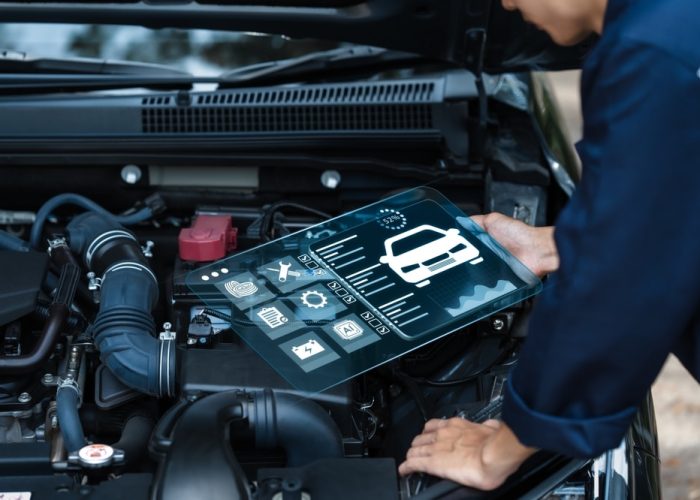 Car,Mechanic,Checking,Customer,Service,Concept,With,Laptop,Tools,About